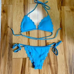Adorable Shell shaped baby blue bikini 🩵